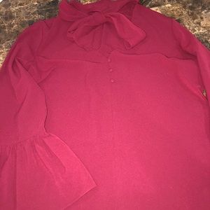 Burgandy top